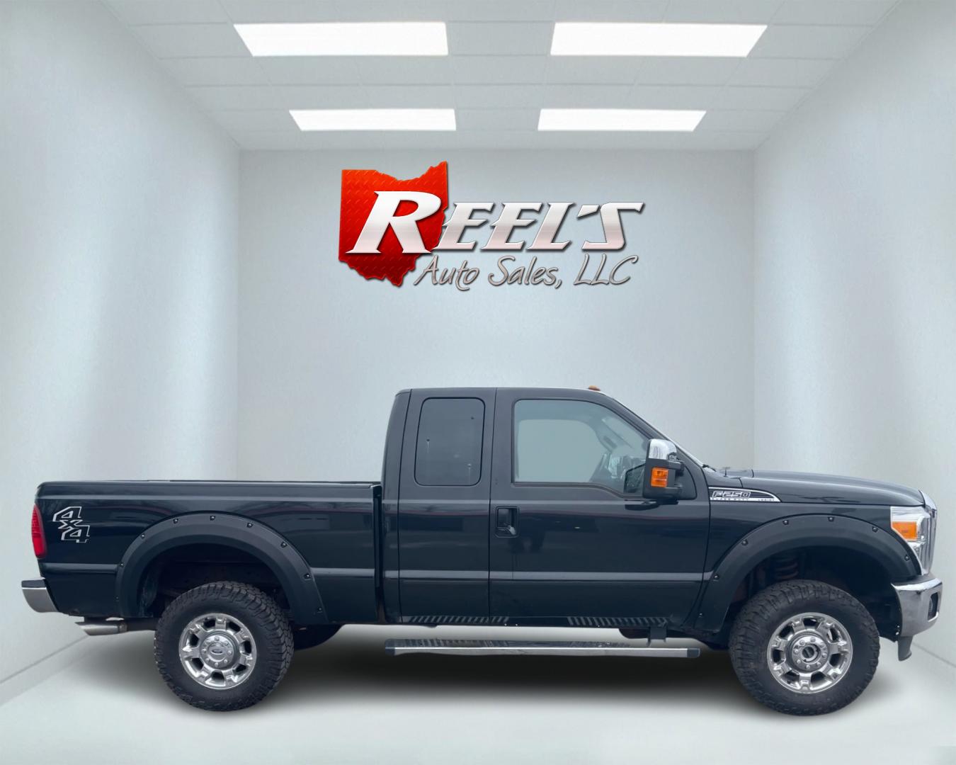 2015 Black /Black Ford F-250 SD Lariat SuperCab Long Bed 4WD (1FT7X2B63FE) with an 6.2L V8 OHV 16V FFV engine, 6-Speed Automatic transmission, located at 547 E. Main St., Orwell, OH, 44076, (440) 437-5893, 41.535435, -80.847855 - Photo#3